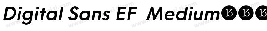 Digital Sans EF  Medium字体转换